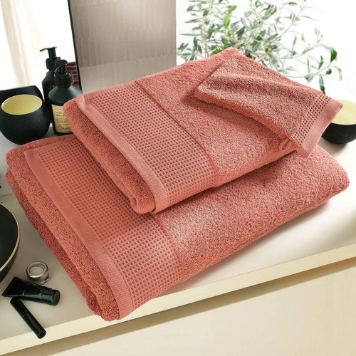 Lot de 2 gants de toilette épais BEESPONGE rose becquet  - Cuisine salle de bain