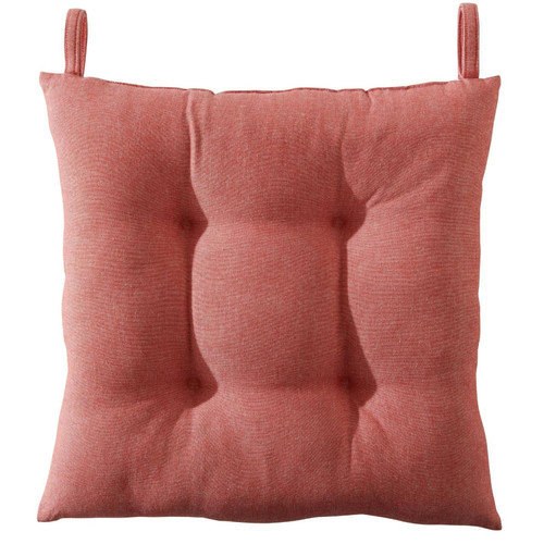 Galette de chaise coton chiné orange terracotta CABOURG  becquet  - Textile design