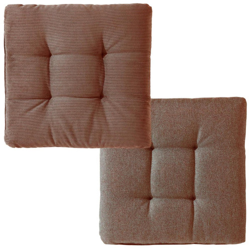 Galette de chaise FJORD Rose saumon - becquet - Textile design
