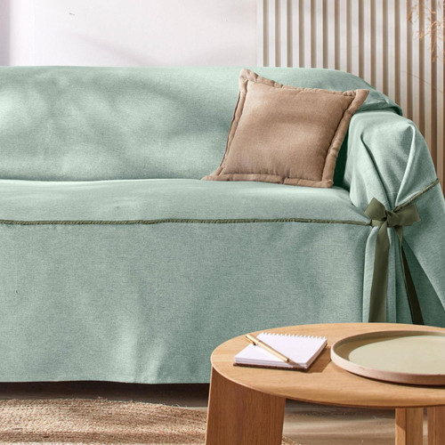 Housse de canapé VALERIA vert jade becquet  - Textile design