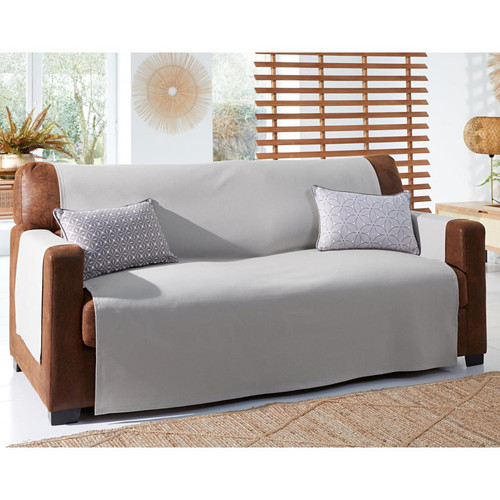 Housse de canapé LEVANTE gris en polycoton - becquet - Textile design