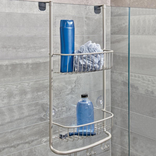 Étagère pour porte de douche JIANG chrome becquet  - Meuble salle de bain design