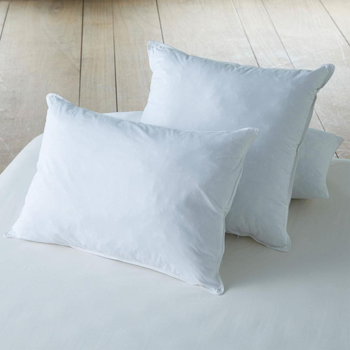 Traversin ergonomique coton blanc MEMOFIL  - becquet - Becquet meuble & déco