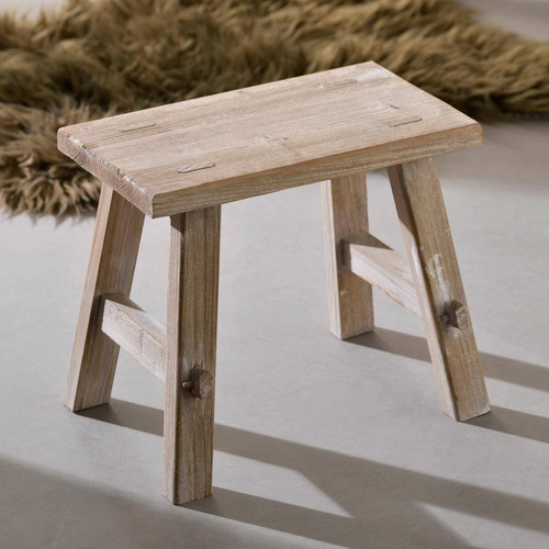Tabouret repose pieds en bois MAGGY  becquet  - Chaise resine design