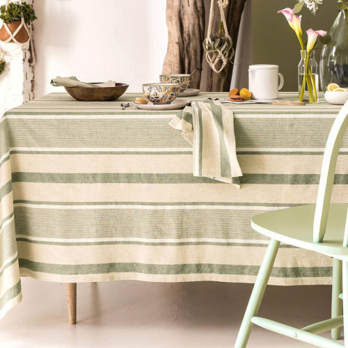 Serviette de table vert Pauline  becquet  - Nappes et serviettes