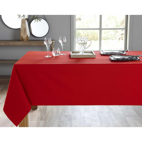 Nappe LONA rouge en coton becquet   - Cuisine salle de bain becquet