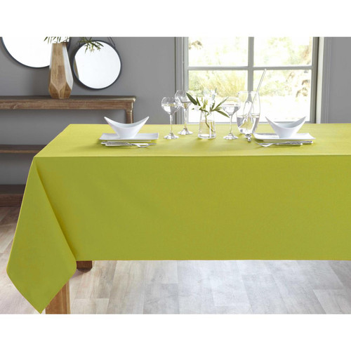 Nappe LONA vert en coton becquet  - Salle a manger