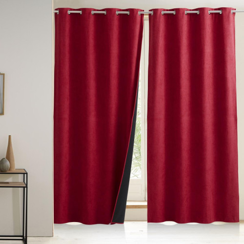 Rideau occultant Rouge CONFORT  becquet  - Textile design