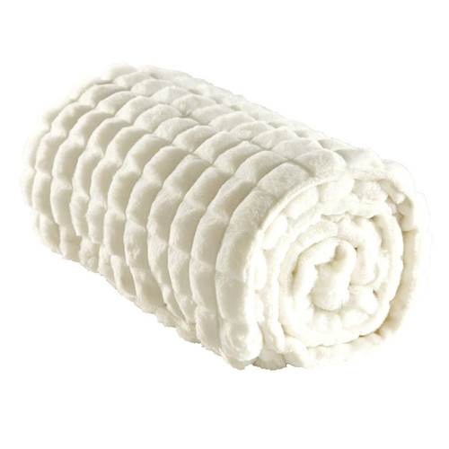 Plaid couleur Blanc MINSK  becquet  - Textile design