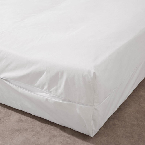 Protection de matelas blanc EVOLON anti punaises de lit et acariens becquet  - Couvre lit