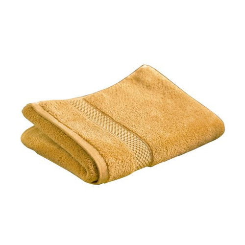Serviette de toilette AIRDROP  jaune miel en coton becquet  - Serviette draps de bain
