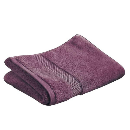 Serviette de toilette violet aubergine en coton AIRDROP   - becquet - Tout le linge de bain