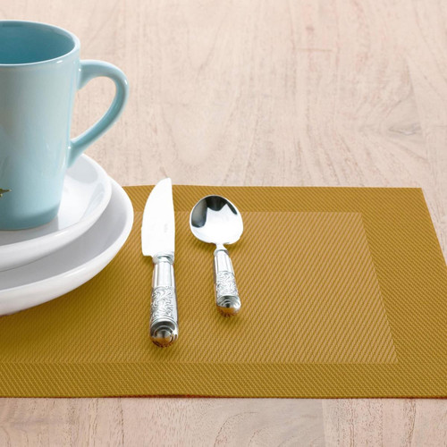 Set de table rectangulaire FRAME Jaune curry - becquet - Nouveautes deco design