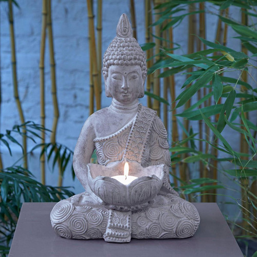 Statuette bouddha décoratif à poser - becquet - Déco et luminaires