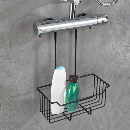 Serviteur de douche en métal TERRIS noir becquet  - Petit accessoires salle de bain