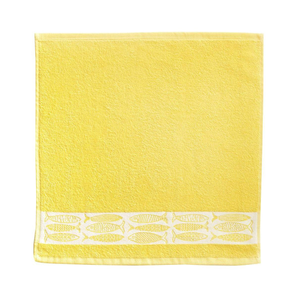 Torchon  LITTLEFISH jaune en coton
