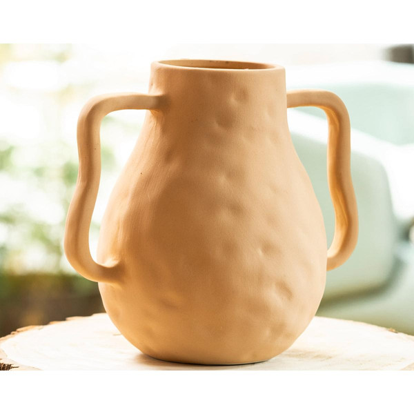 Vase SABLETTE en céramique beige