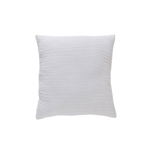Housse de coussin 40 x 40 cm WELLS blanc en gaze de coton - becquet - Coussin design