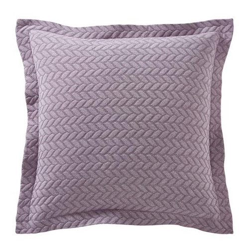 Housse d'oreiller violet en coton JUDITE   - becquet - Becquet meuble & déco
