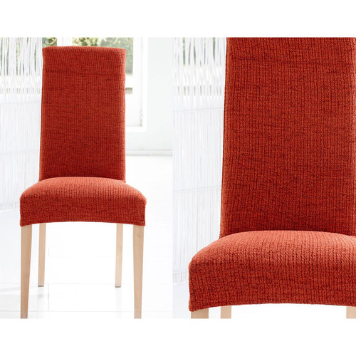 Lot de 2 housses de chaise DORIAN - Chaise rouge design