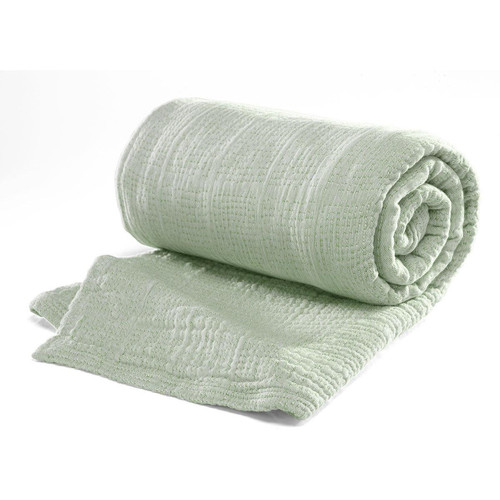 Plaid WELLS - vert d'eau becquet  - Textile design