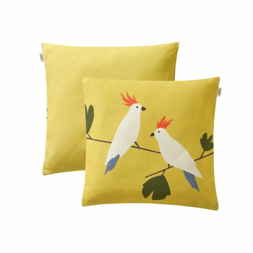 Coussin Love Birds - Lime - Scion Living - Textile design