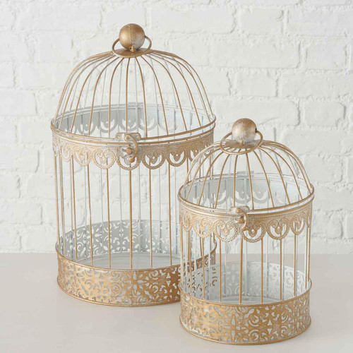Lot de 2 Cages à Oiseau Grimaldi - Deco table noel design
