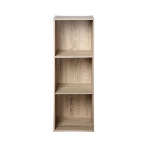 Meuble à 3 cases en bois Beige Calicosy  - Meuble bibliotheque design