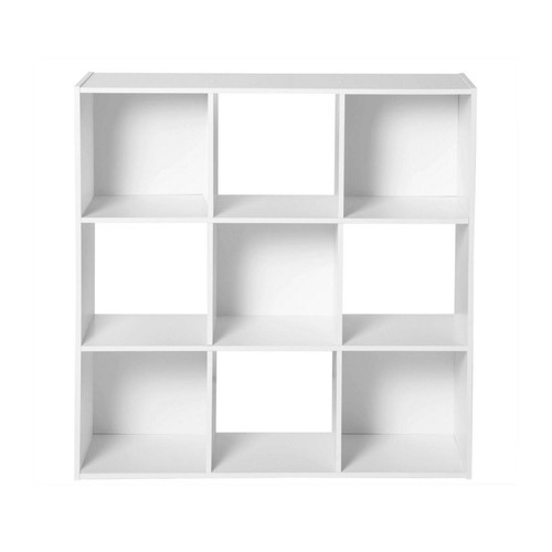 Meuble à 9 cases en bois blanc Calicosy  - Meuble bibliotheque design