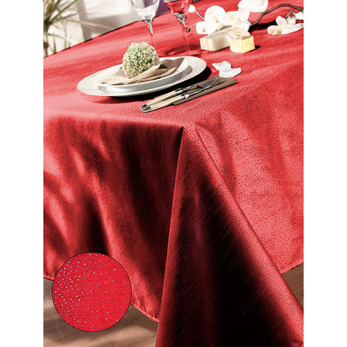 Nappe ANTHEA Rouge Calitex  - Salle a manger