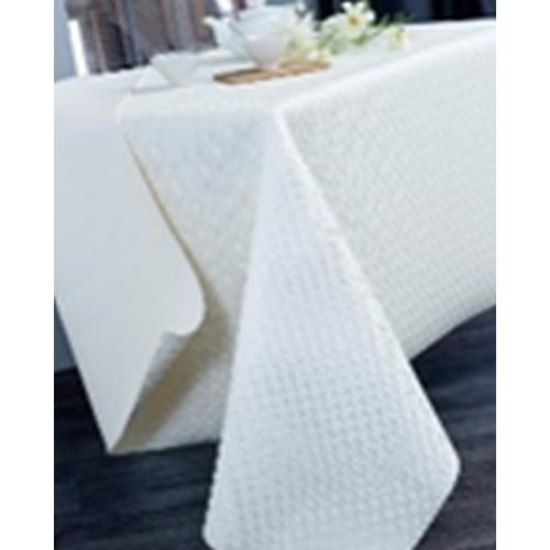 Nappe de protection de table rectangulaire blanche Calitex  - Calitex linge de maison