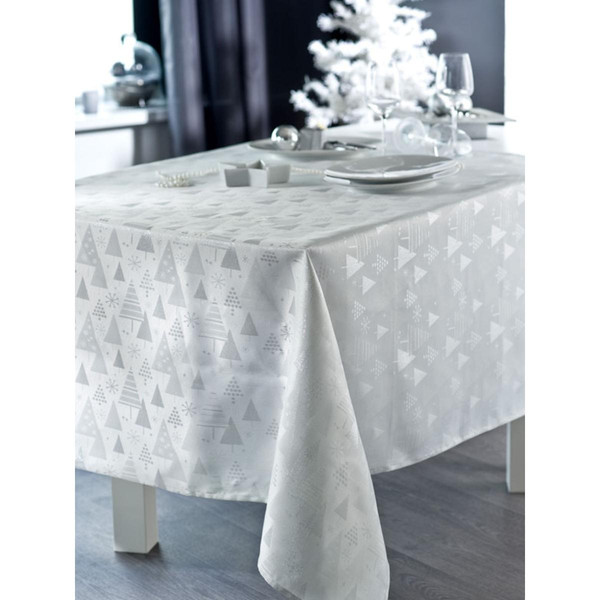 Nappe PINEDE Blanc/Argent