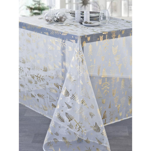 Nappe Textile SAPIN Or/Argent