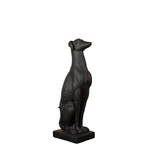 Figurine de Chien Noir Assis - Objet deco design