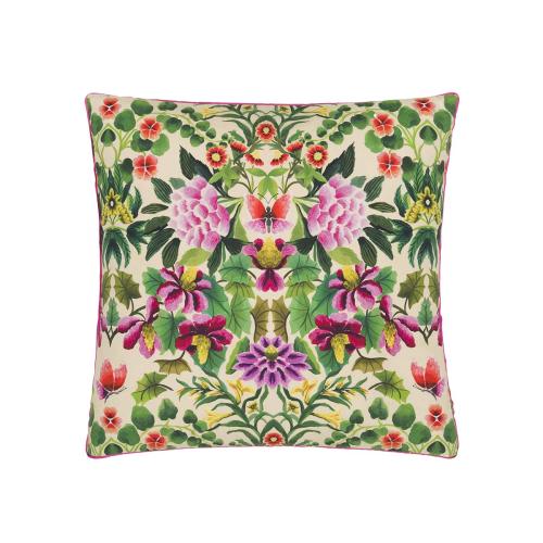 Taie d'oreiller imprimée en percale de coton, Ikebana Damask  Designers Guild  - Nouveautes deco design