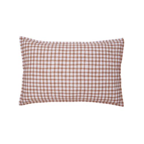 Taie d'oreiller imprimée en percale de coton, Vichy, Made in France Essix  - Nouveautes deco design