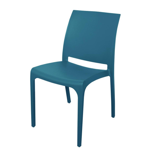 Chaise De Jardin Uni Bleu Marine En Spirit Garden LOUISE - Fauteuil et chaise de jardin design