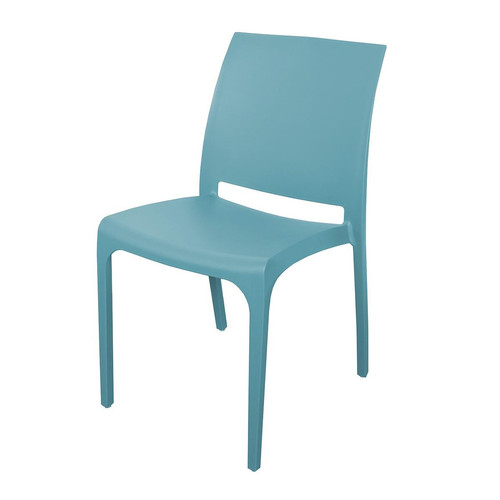 Chaise De Jardin Uni Turquoise Spirit Garden LOUISE - Factory mobilier deco