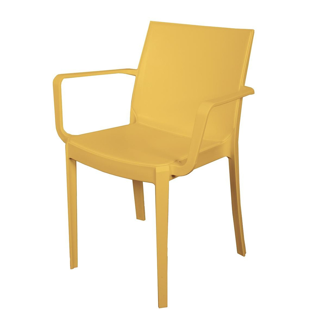 fauteuil de jardin uni jaune spirit garden diane