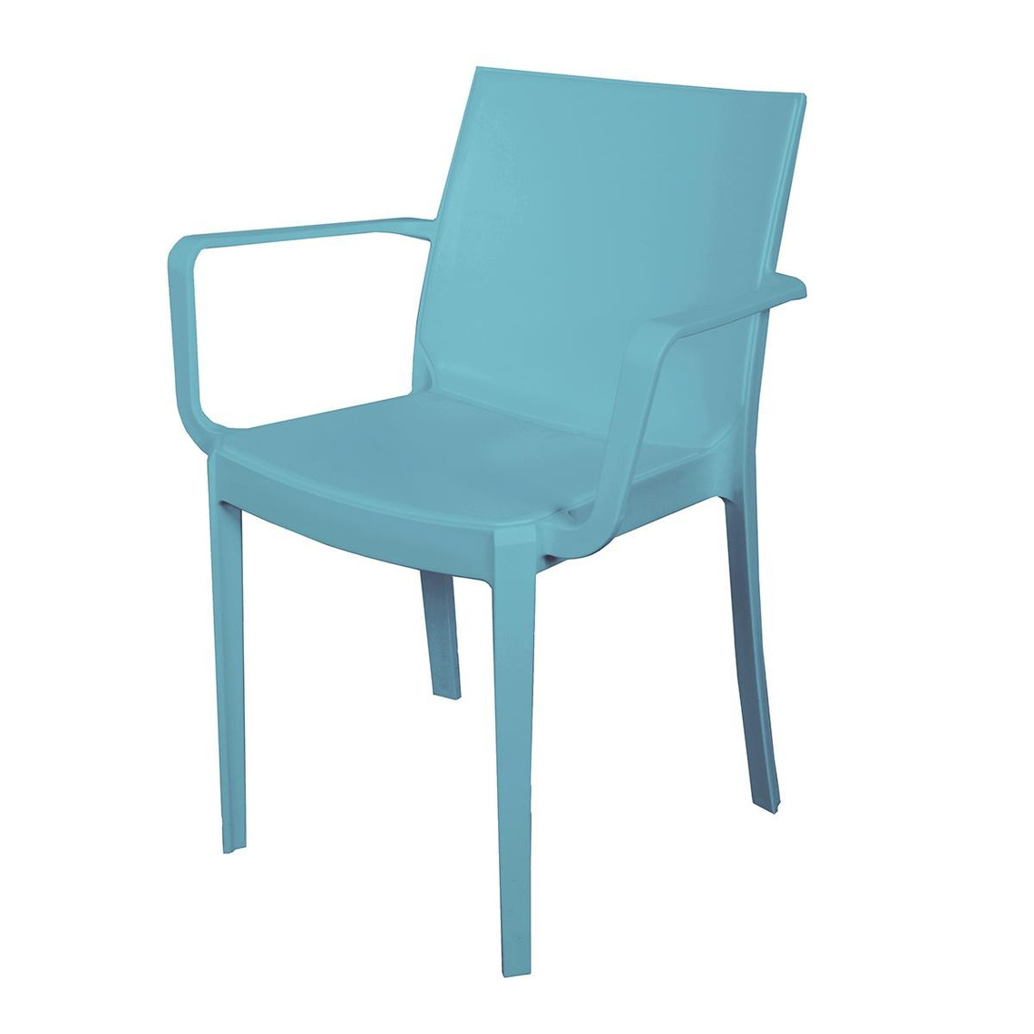 fauteuil de jardin uni turquoise spirit garden diane