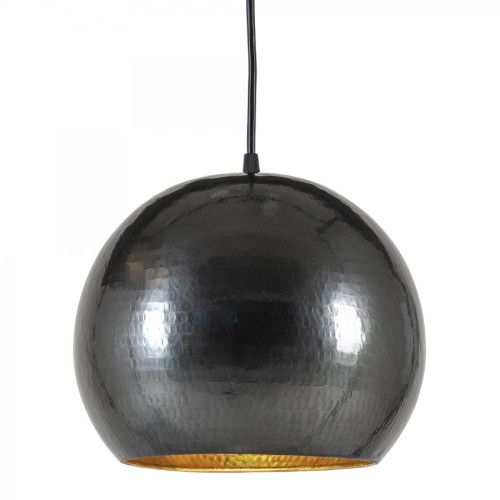 Lampe Boule ALBI Gris Foncé Grand Format - Suspension design