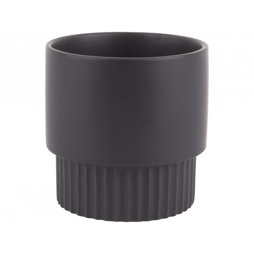 Cache-Pot Medium Noir Mat - Vase design