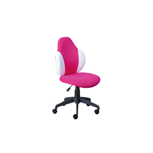 Chaise De Bureau Enfant JESSI Framboise/Blanc 3S. x Home  - Chaise de bureau