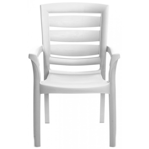 Chaise De Jardin Avec Accoudoirs Maxi Amazon Blanc - Fauteuil et chaise de jardin design