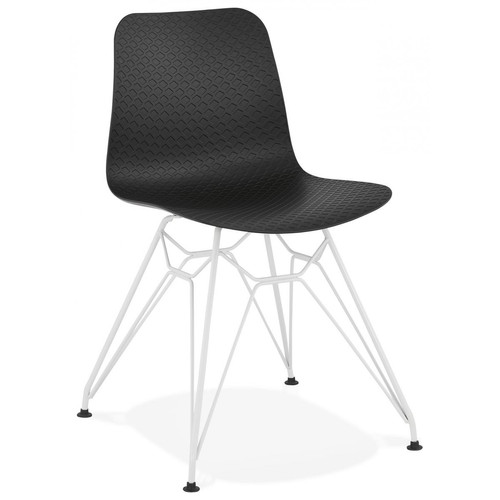 Chaise Noir FIFI - Deco meuble design scandinave