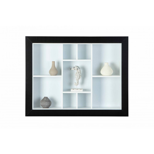 Etagère Murale Quarium Noir Et Blanc 3S. x Home  - Salon meuble deco