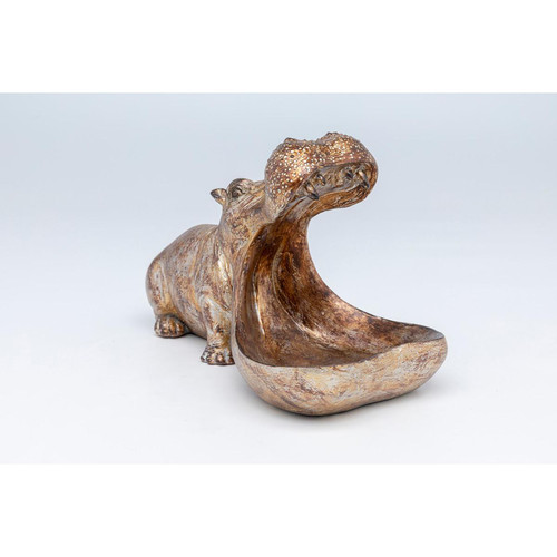 Figurine Décorative HUNGRY Hippopotame - Statue kare design