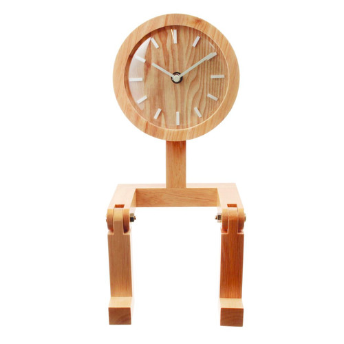 Horloge Bonhomme La chaise longue   - Horloge bois design