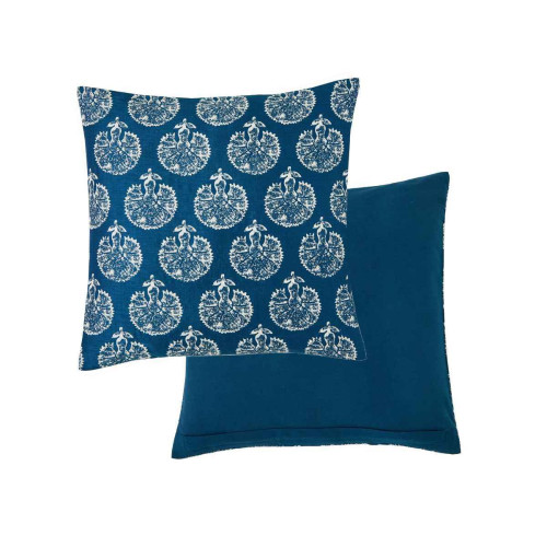 Housse De Coussin Et Coussin MARCO POLO Bleu Paon - Selection made in france