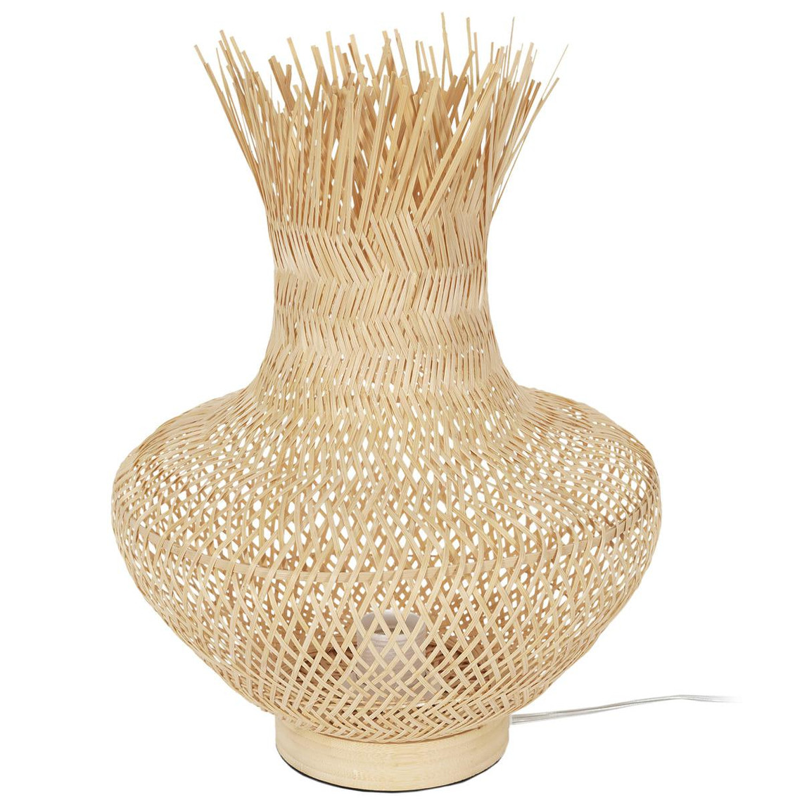 Lampe Vase Rotin